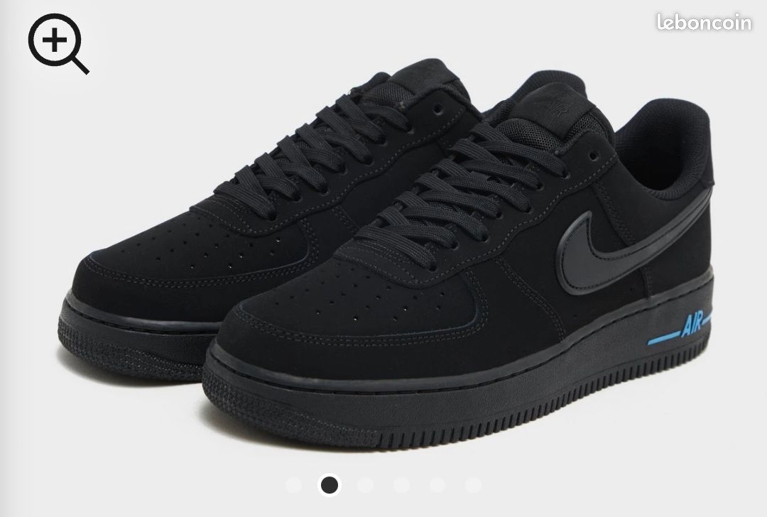 Low Air Force One Noir Daim Homme Nike Air Force '07 Low Daim