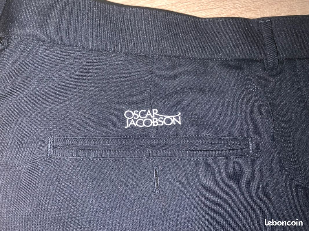Pantalon de golf Oscar Jacobson, bleu marine, taille W36