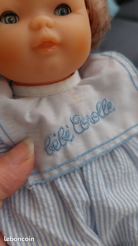 Poupée Vintage Corolle 2004 - Bébé Bloomer Bleu Avec Bonnet - 42 Cm