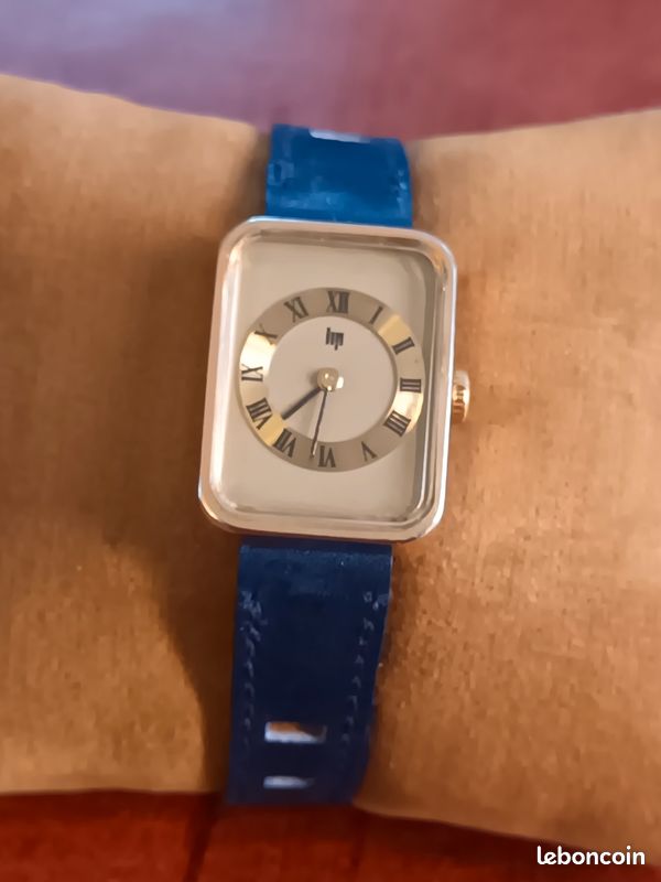 Montre LIP Vintage Pour Femme - Mécanique Manuelle, Acier, Cuir, Style Années 70, Neuve Sans Boîte