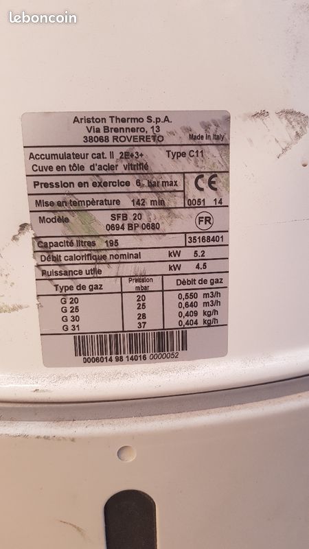 Ballon eau chaude gaz (image 2)