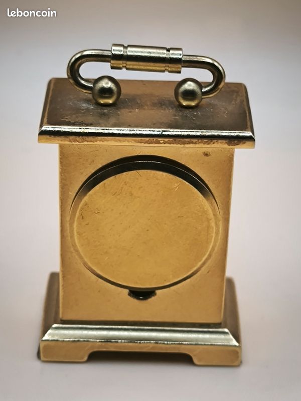 Horloge miniature Quartz de bureau en laiton (image 3)