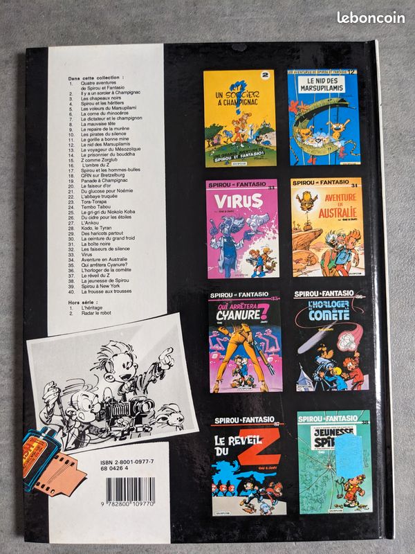 Lot20 LES AVENTURES DE SPIROU ET FANTASIO - 6 BDs des années 70/80/90 (image 6)