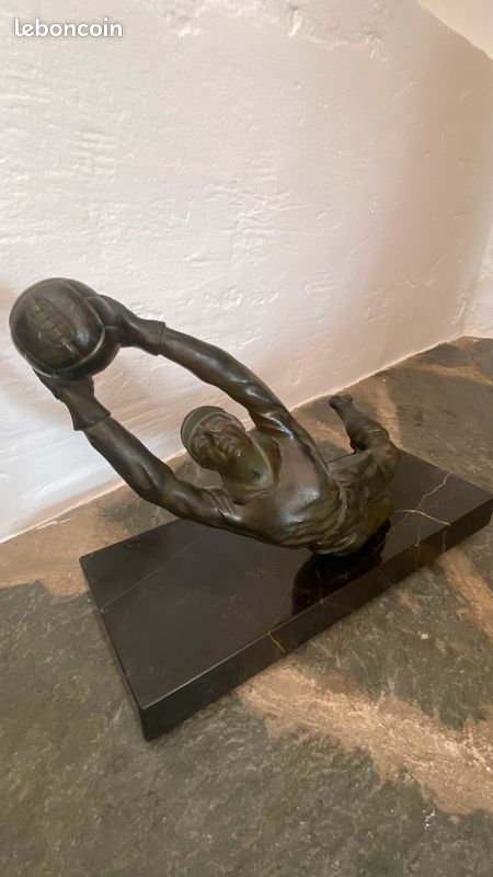 Trophée Goal régule - socle en marbre (image 3)
