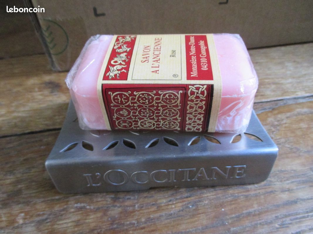 Joli porte savon metal inoxydable (image 3)