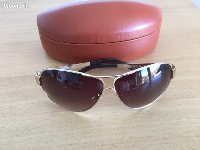 Lunettes de soleil, solaire, style aviateur, Missoni (image 1)