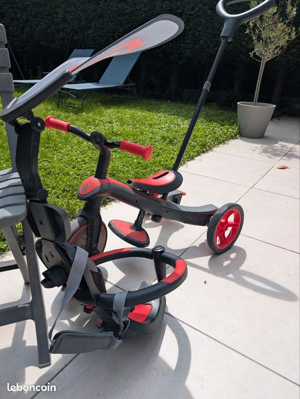 Tricycle Évolutif 4 En 1 Globber Explorer - De 10 Mois à 5 Ans Bleu Canard