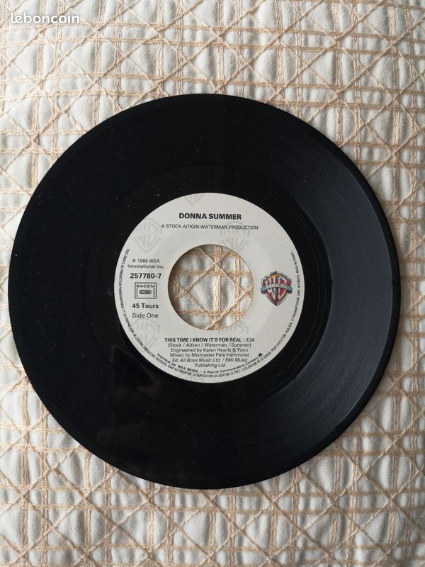 Dona summer - this time I know it's for real en 45 tours (image 3)