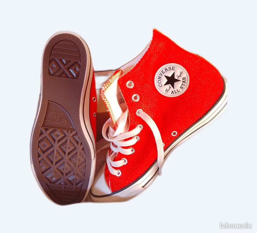 Basket converse couleur orange corail taille 42/5 Chaussures