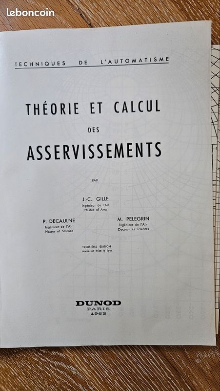 Livre ancien : Théorie et calcul des asservissements (image 2)