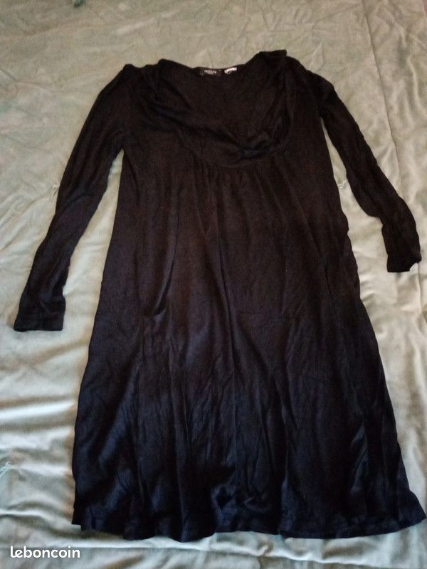 Robe tunique noir femme taille 38 la redoute (image 1)
