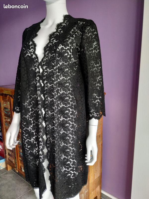 Cardigan long femme vintage (image 1)