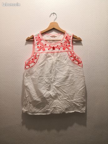 Ensemble Tunique Et Pantalon Ethnique Pure Coton Fuchsia - Taille M - Neuf Sans étiquettes
