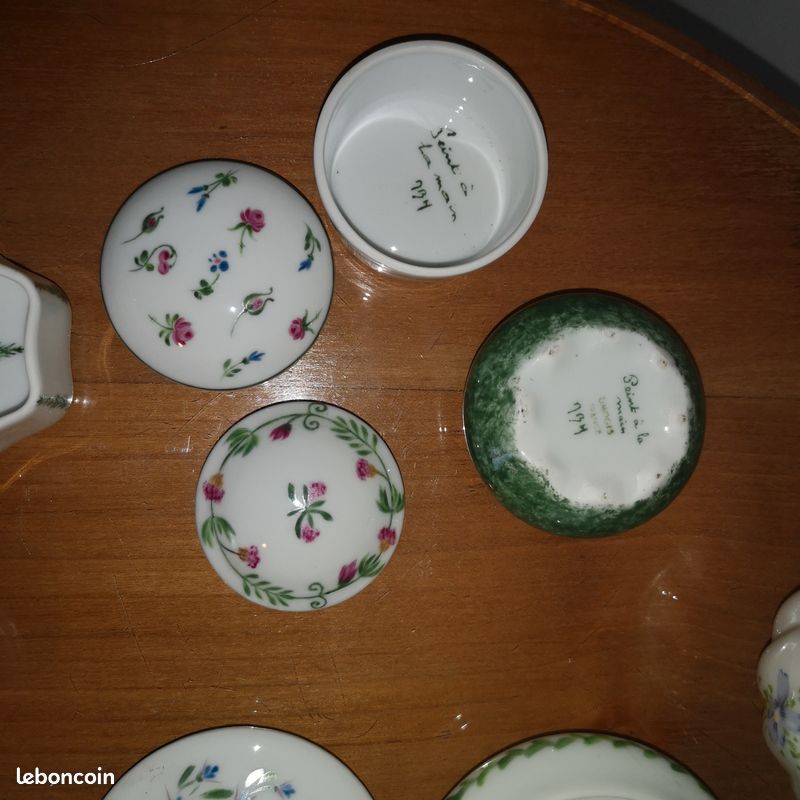 Lot 13 boîtes Limoges + 1 boule de senteur en porcelaine – Parfait état (image 13)