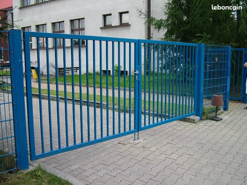 Portail barreaudé 3 x 1,20 m – Aluminium (image 3)
