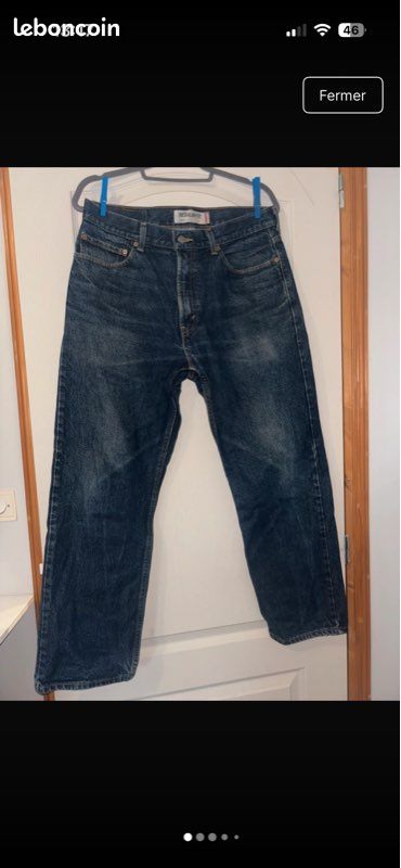 Jean Levi's 505 Regular Fit Bleu Brut – W34 L29 (Made in Mexico) (image 1)