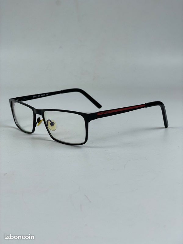 Lunettes De Vue Homme/femme Monture Noire Et Rouge - Marque 'Rouge', Style Rétro, Occasion