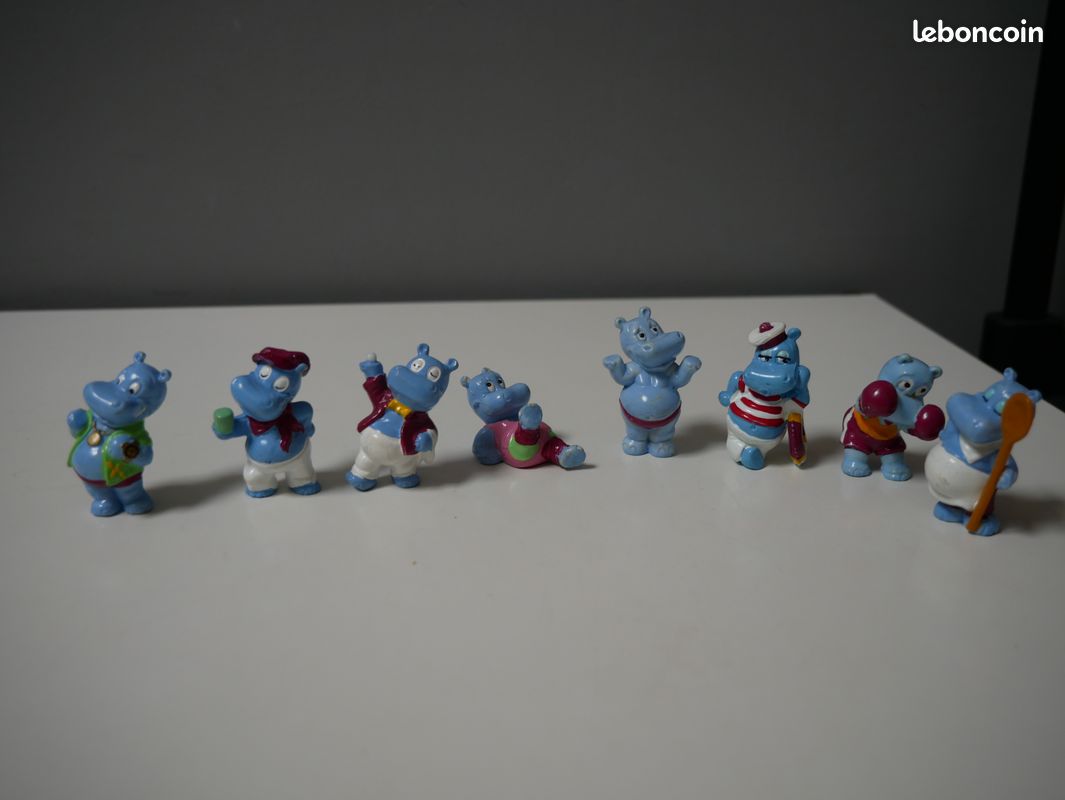 2 Figurines Hippopotames Bullyland - Adulte Et Enfant, Occasion