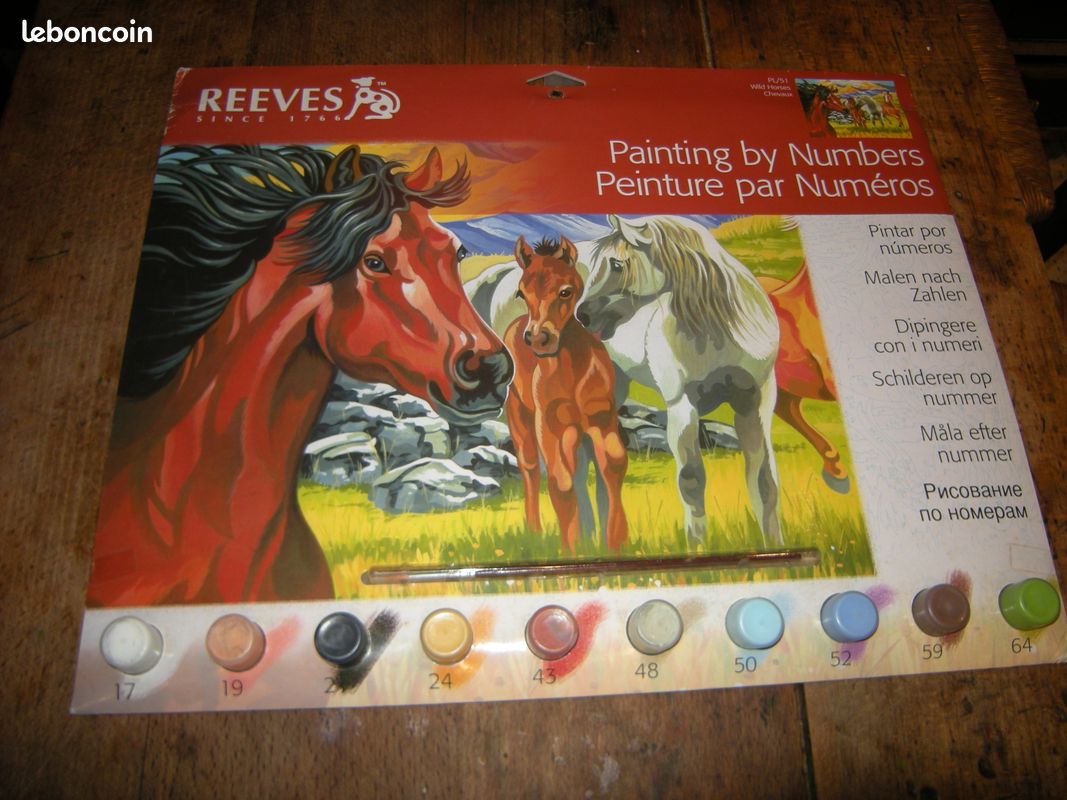 Tableau peinture chevaux (image 2)