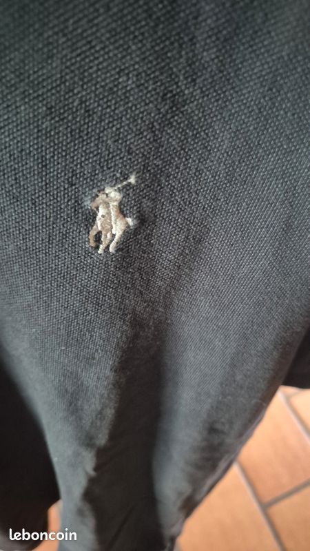 Vends polo ralph laurens noir taille L (image 2)