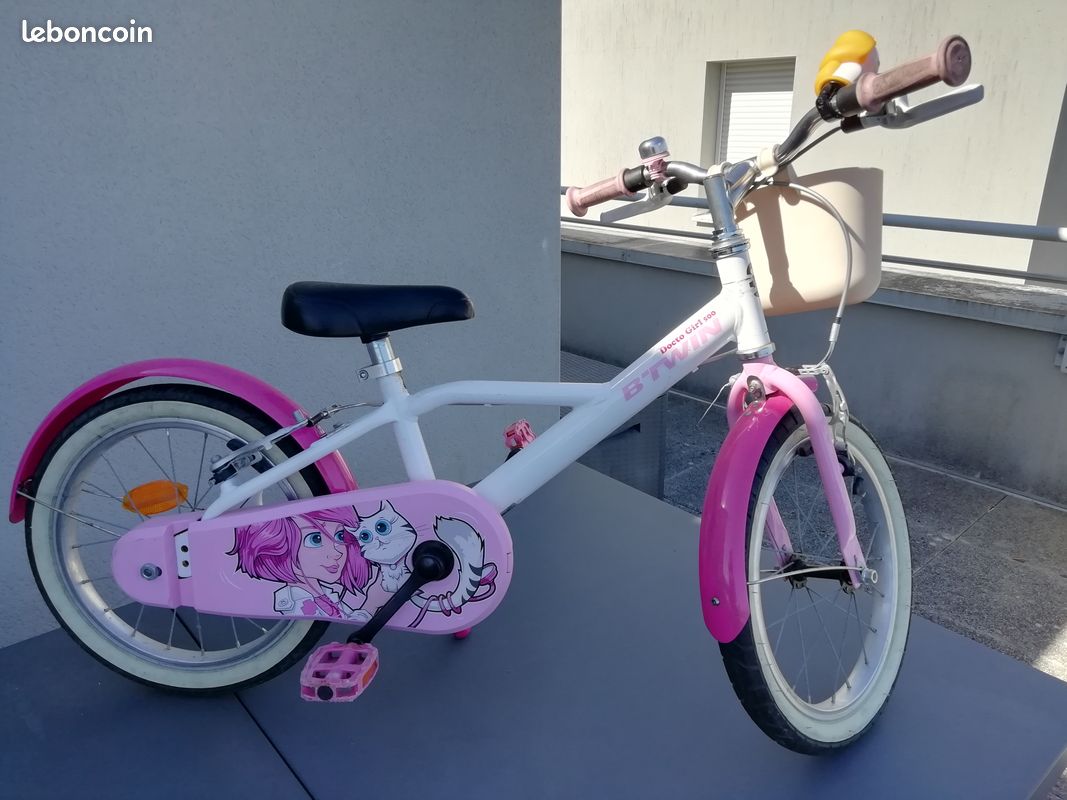 Vélo fille 16 pouce B-twin Docto girl 500 4-6 ans 1m.05-1m20 (image 2)