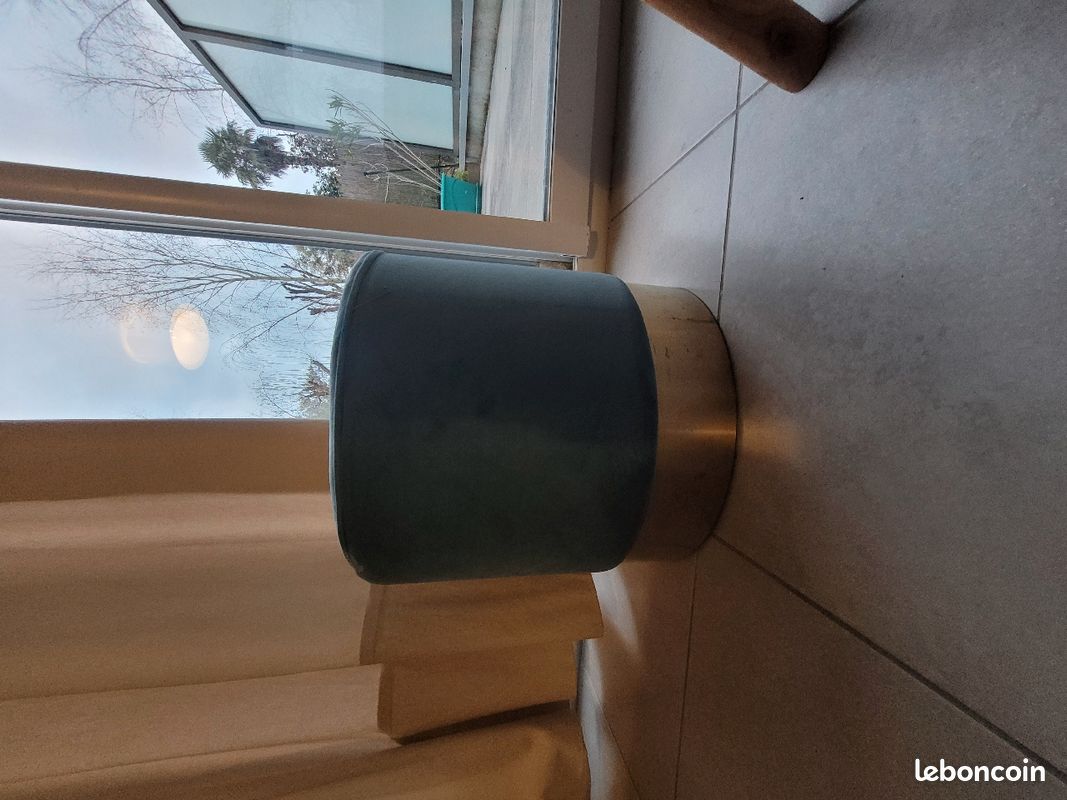 Pouff bleu (image 1)