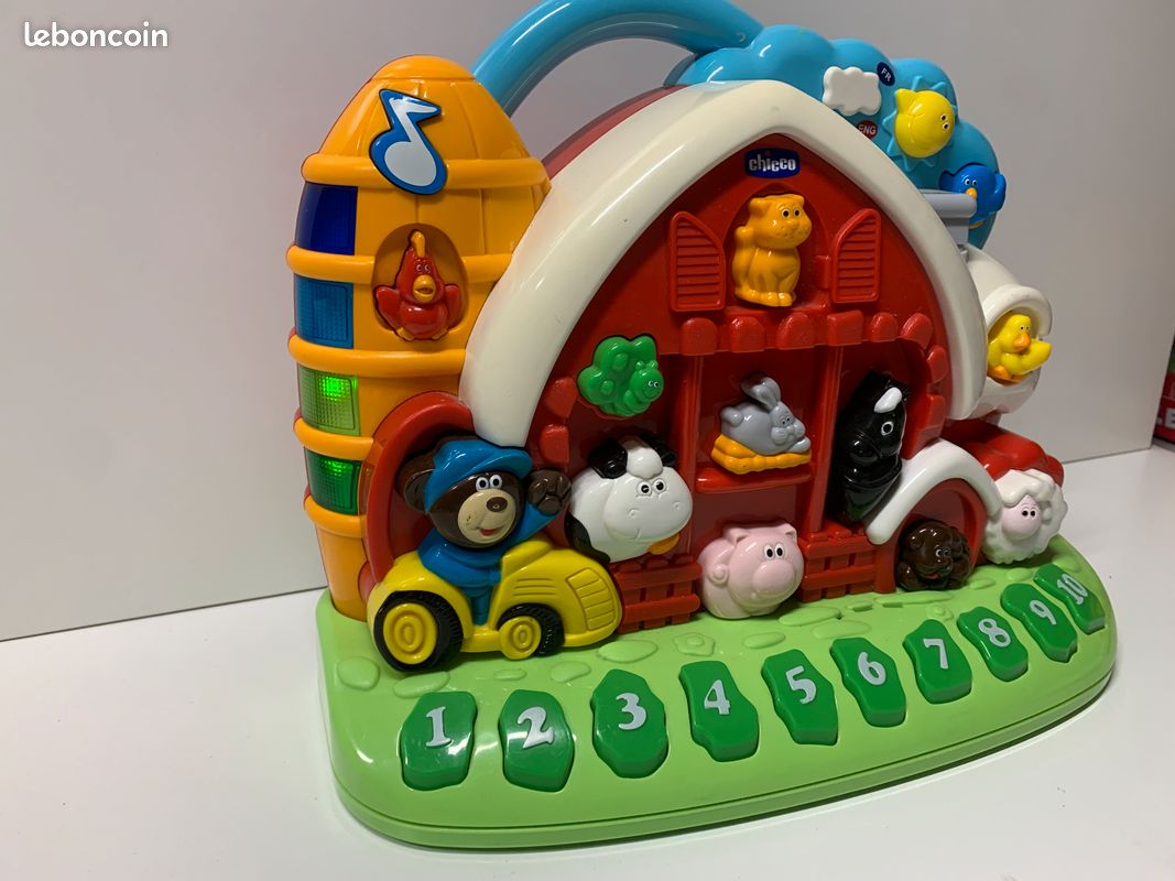 Jeux Chicco animaux Ma ferme éducative bilingue français/anglais - Multicolore (image 1)