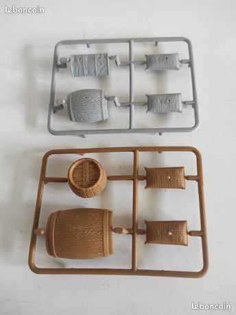 Lot De 4 Ou 8 Fûts/tonneaux Imitation Bois – Décor Train Miniature HO 1/87