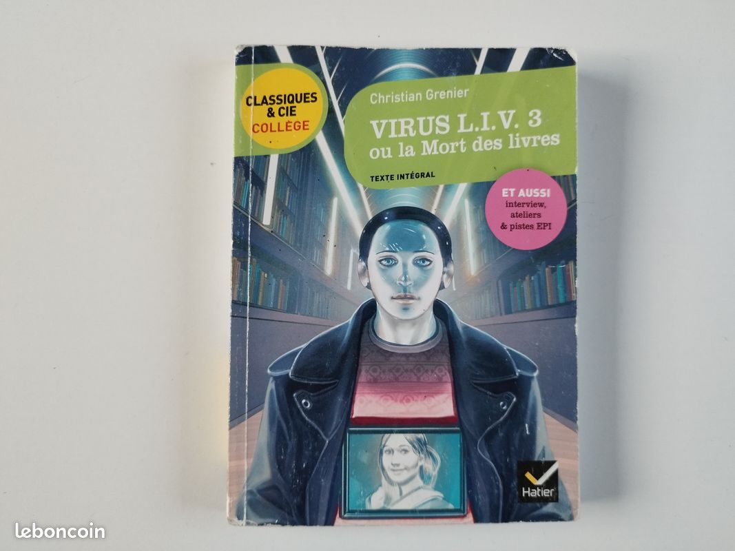 Livre Virus L.I.V. 3 ou la Mort des livres de Christian Grenier (image 1)
