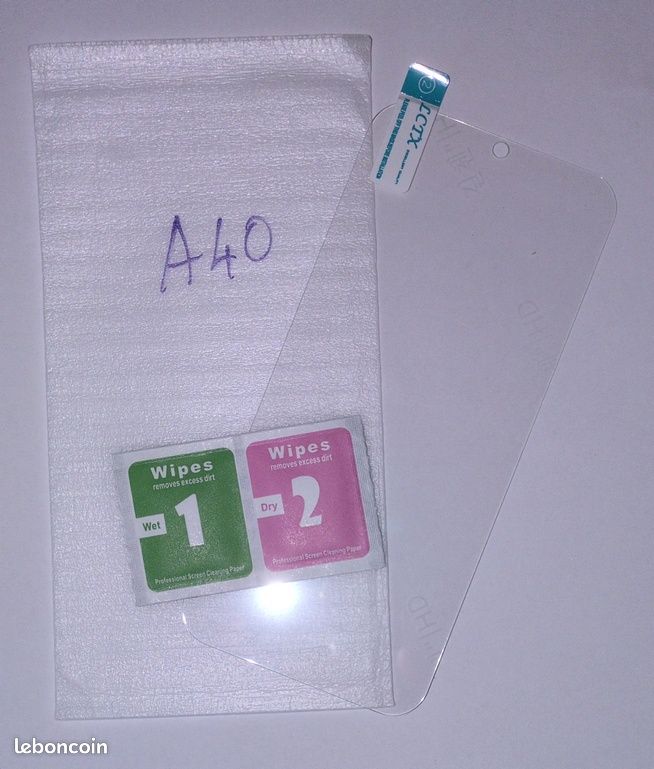 SAMSUNG A40 verre trempé (image 1)
