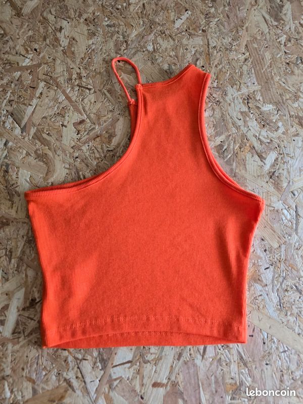 Top Court SheIn Rouge Pour Femme - Taille XS - Coton - Occasion Très Bon état