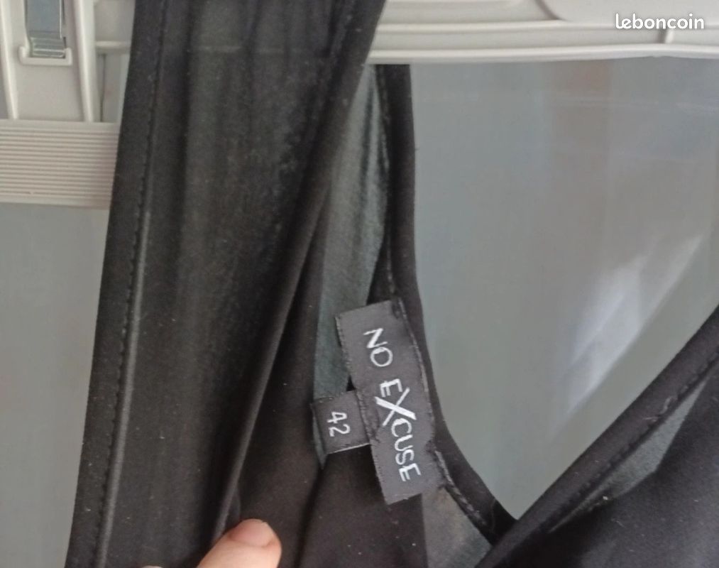 Robe Saharaienne No Excuse - Taille 42 - Noir En Coton - Occasion Très Bon état