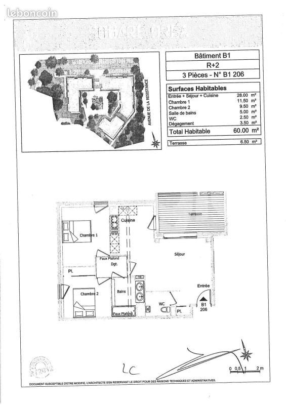 Appartement 3 pièces 60 m² · à Lormont · 60 m² · 790 €/mois