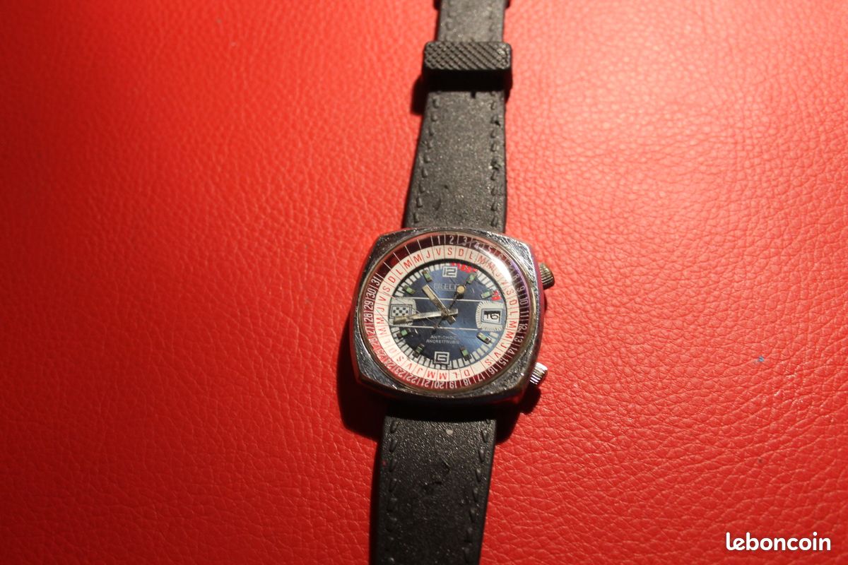 Montre Bracelet Vintage Mécanique Pour Homme - Marque Deral - Mouvement Manuel - Occasion