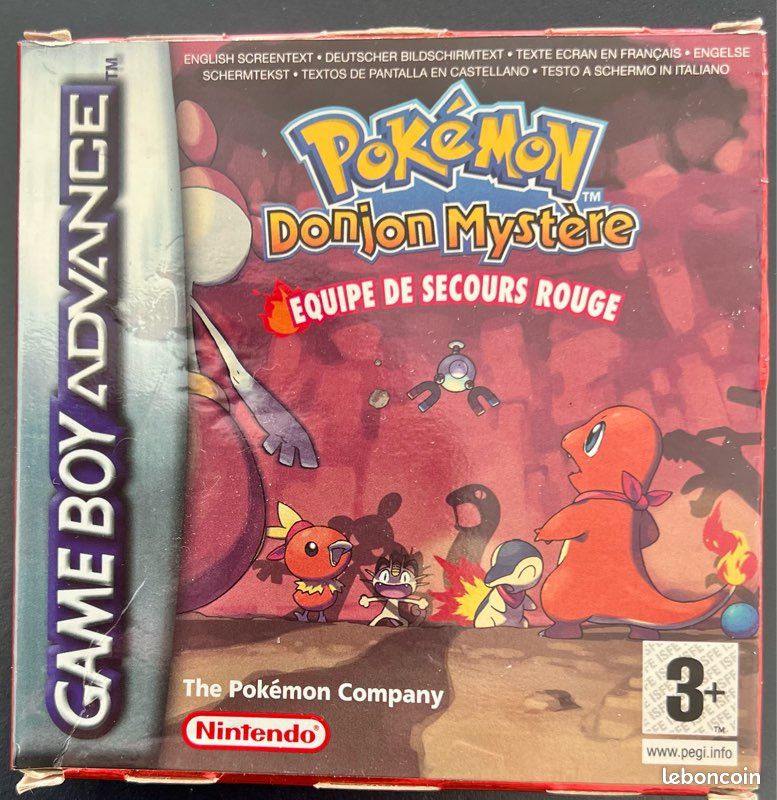 Pokemon Rouge Sur Game Boy [GB] – Version Française, Complet (boîte, Notice), Bon état