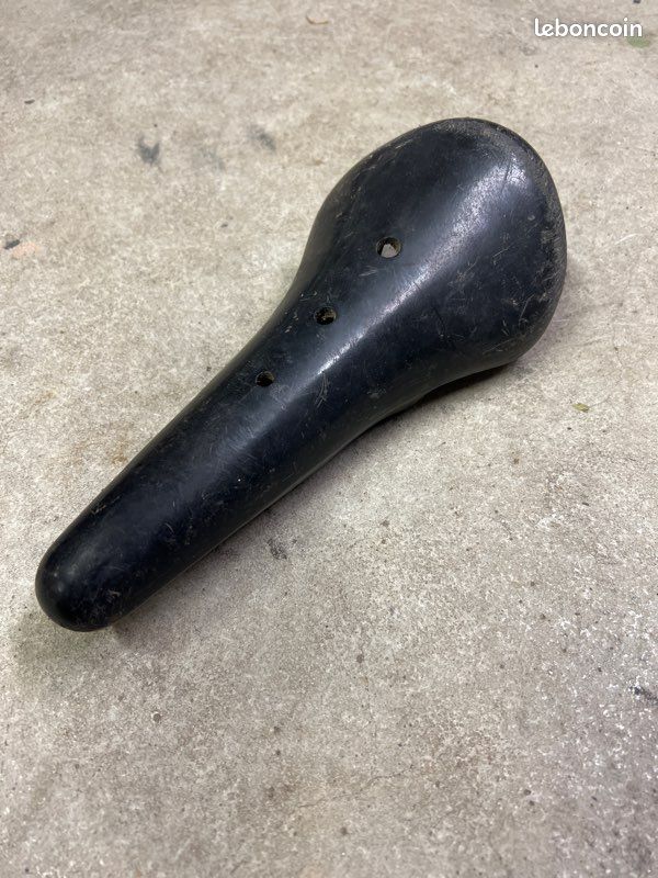 Selle De Vélo Vintage Freccia D'oro - Noire, Fabriquée En Italie, Occasion
