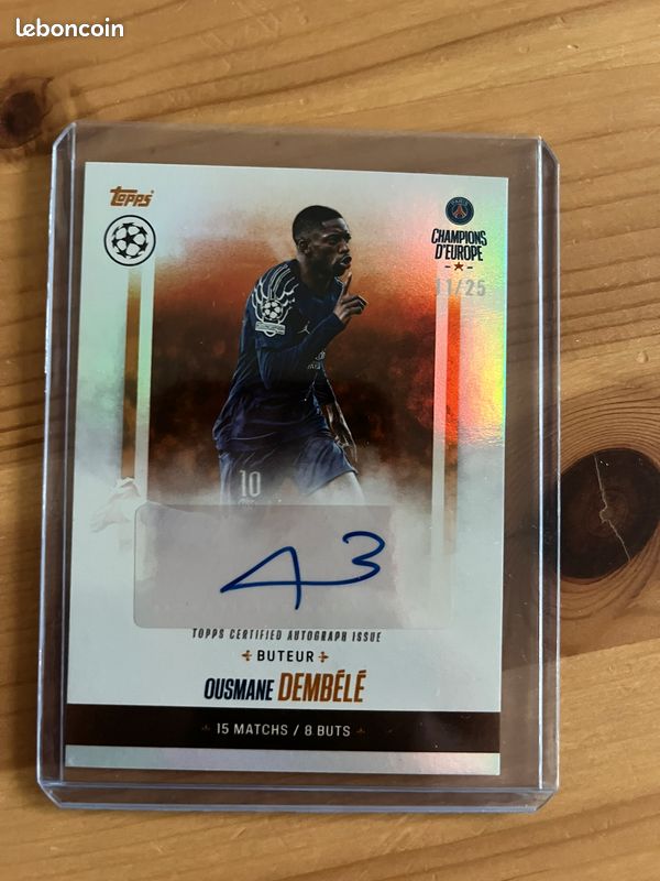 Objet Signé Ousmane Dembélé PSG - Collectors Foot - Occasion (authenticité à Vérifier)