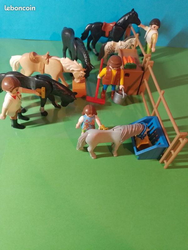 🐴 Lot Playmobil poulains équitation (image 1)