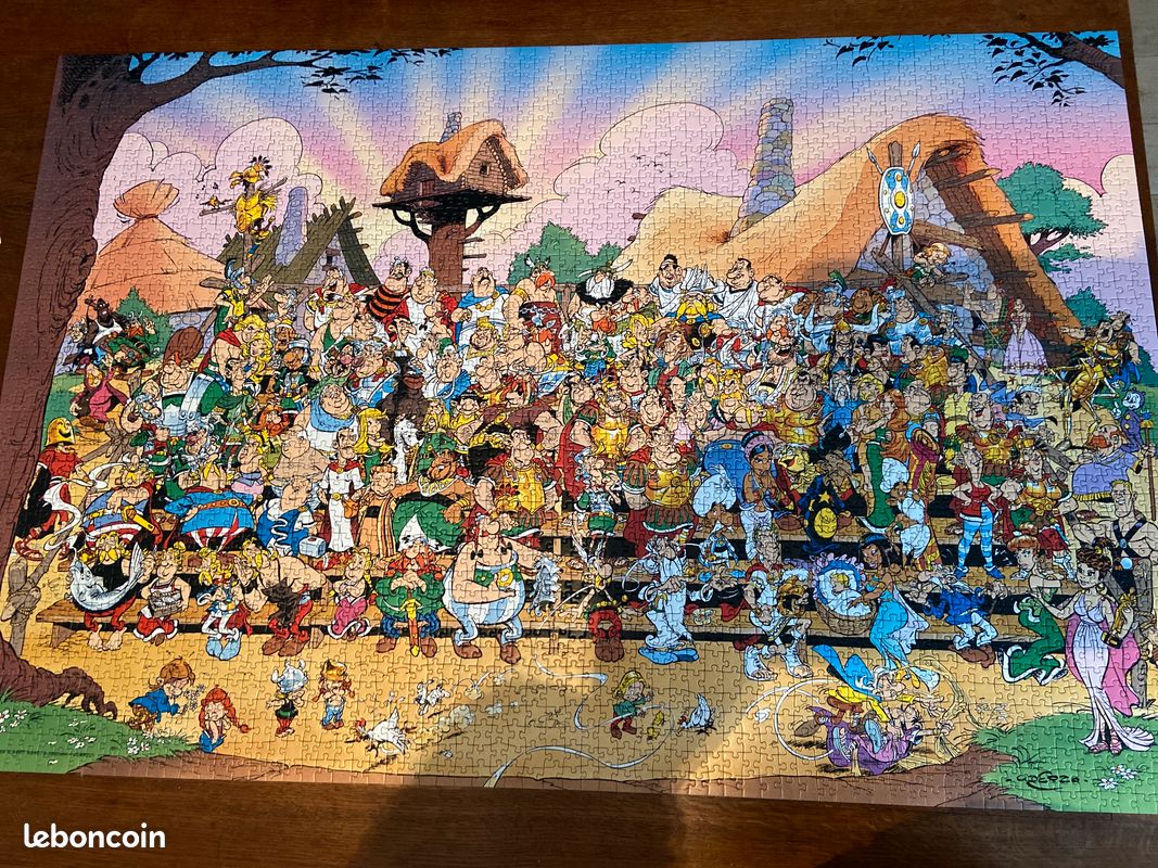 Jeu De Gros Cubes Puzzle Astérix Des Années 70 – Espagne PAPIROTS – 10 Cm X 10 Cm