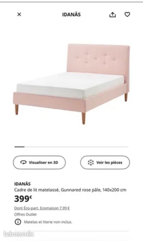 Lit IDANAS IKEA 160 (image 1)
