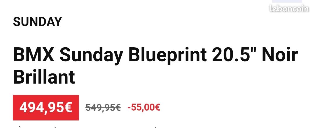 BMX Sunday Blueprint 20.5" Full Black 420 (image 8)