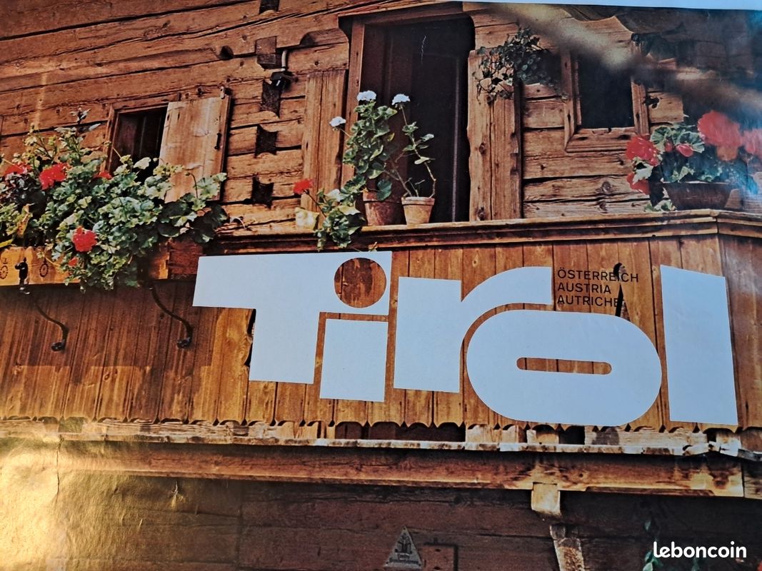 Affiche poster Tirol Autriche - station montagne ski - années 1980 (image 4)