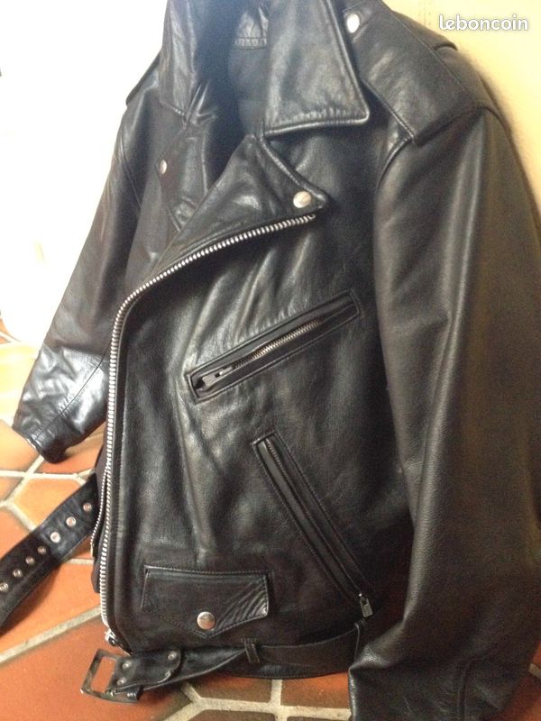 Perfecto cuir noir très épais Idéal moto (image 4)
