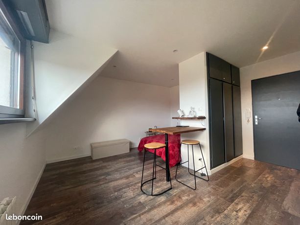 Studio meublé lumineux entièrement rénové à louer – 23 m² – BRUMATH