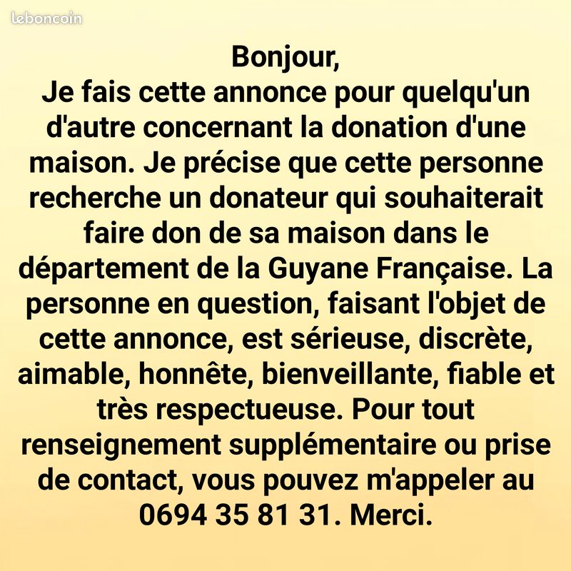Maison 3 pièces 60 m² · à Matoury · 60 m² · 100 000 €