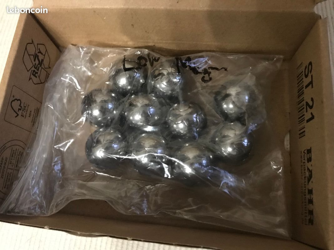 Lot de 10 Billes ( boules ) de flipper de Haute qualité taille standard,1-1/16 pour tous les flippers à aimants (image 1)