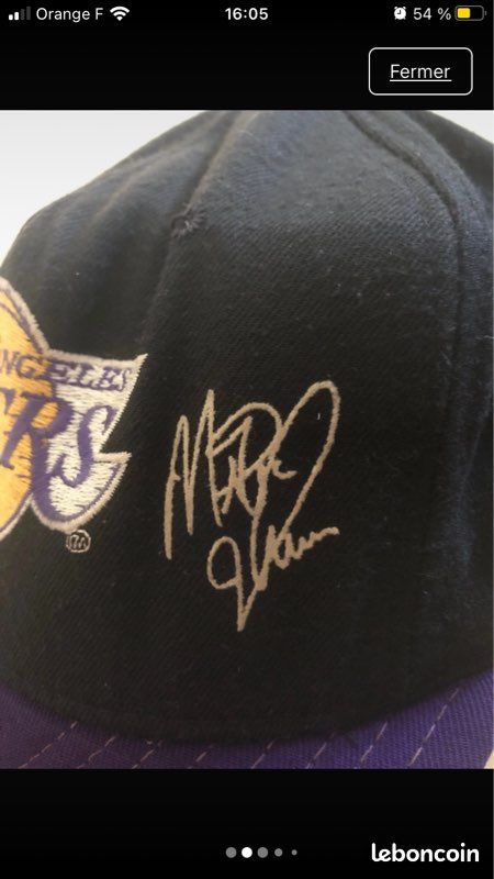 Casquette vintage Lakers (image 3)