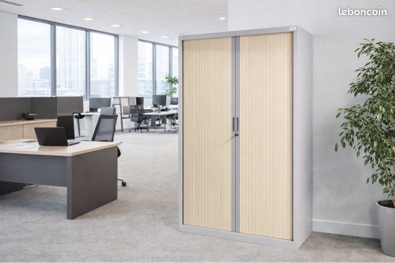 Armoire haute métallique rideaux 200x120 cm – Occasion professionnelle (image 3)