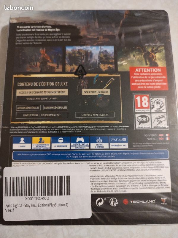Jeu ps4 dying Light édition Deluxe (image 2)