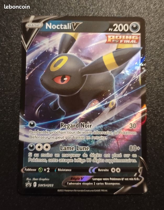 Pokémon carte série promo EB: Noctali V swsh203 (image 1)
